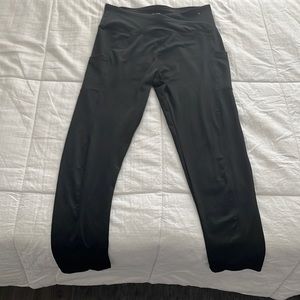 Series 8 black stretchy cross over leggings
